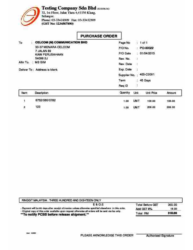 04 Purchase Order